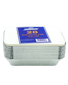 Robinson Young Medium Takeaway Foil Tray & Lids - unit