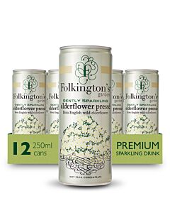 Folkington's Elderflower Sparkling Presse Cans
