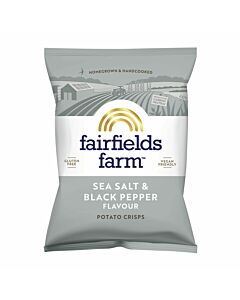 Fairfields Farm Sea Salt & Black Pepper Crisps