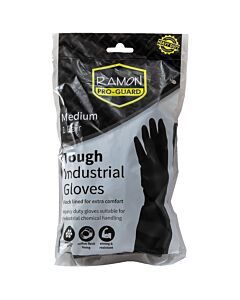 Ramon Pro-Guard Heavy Duty Rubber Gloves Medium - unit