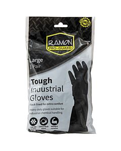 Ramon Pro-Guard Heavy Duty Rubber Gloves Large - unit