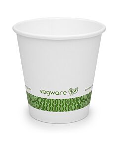 Vegware Compostable 6oz White Single Wall Cup