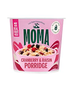 Moma Gluten Free Cranberry & Raisin Porridge Pots