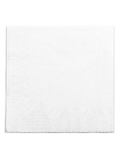 Vegware Compostable 33cm 2 Ply White Napkins