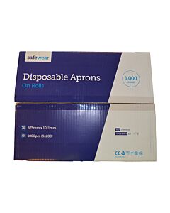 Safeware Disposable Blue Catering Aprons On Roll - unit