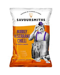 Savoursmiths Bubbly and Serrano Chilli Crisps