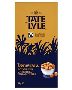 Tate & Lyle Demerara Rough Cut Sugar Cubes