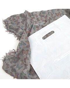 Weller Standard White Polythene Patch Handle Carrier Bags - unit