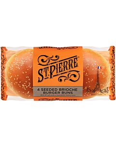 St Pierre Seeded Brioche Burger Buns