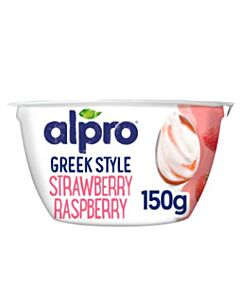 Alpro Greek Style Strawberry & Raspberry Yogurts