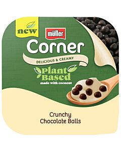 Muller Corner Plant Based Yoghurt Crunchy Chocolate Balls