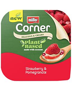 Muller Corner Plant Based Yoghurt Strawberry & Pomegranate