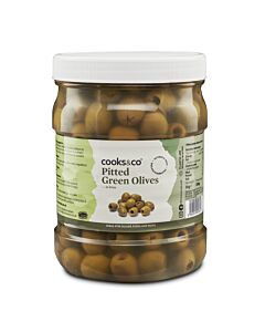 Cooks & Co Pitted Green Olives