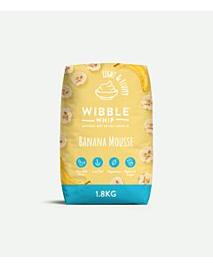 Wibble Foods Banana Flavour Mousse Reduced Sugar Mix