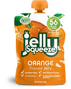 Fruitypot Orange Jelly Squeeze Pouches