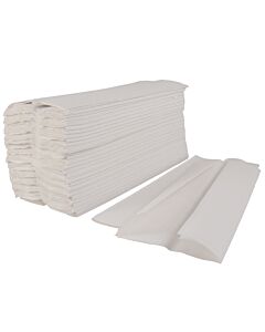 Staples White Centre Fold 1 Ply Hand Towels