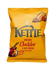 Kettle Mature Cheddar & Red Onion Crisps