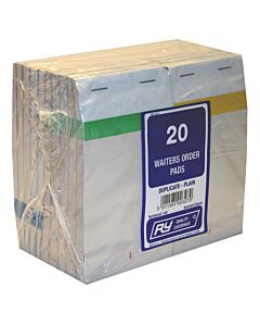 Robinson Young Restaurant Waiters Order Pads - unit