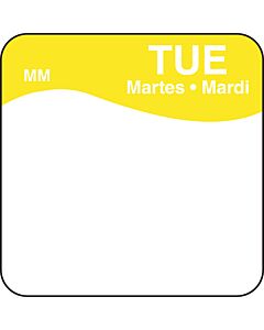 DayMark Removable Tuesday Food Labels