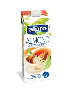 Alpro Unsweetened Almond Milk Cartons
