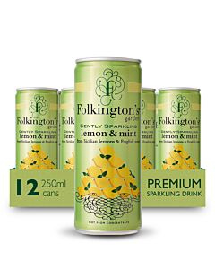 Folkingtons Sparkling Lemon & Mint Cans