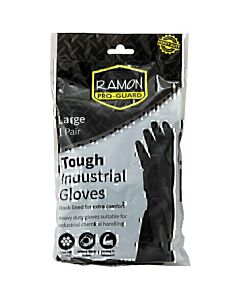Ramon Pro-Guard Heavy Duty Rubber Gloves Large - unit