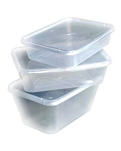 Weller Large Plastic Takeaway Containers & Lids
