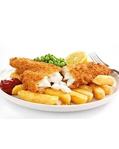 Three Oceans Frozen Breaded Cod Fillets 140-170g