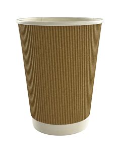 Zeus Packaging Kraft Ripple Cups 8oz