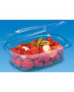 Zeus Packaging Clear Plastic Hinged Deli Containers 24oz