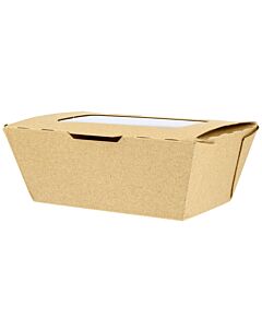 Zeus Packaging Composable Kraft Large Window Boxes