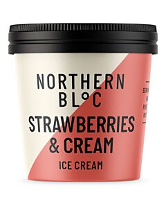 Northern Bloc Frozen Strawberries & Cream Ice Cream