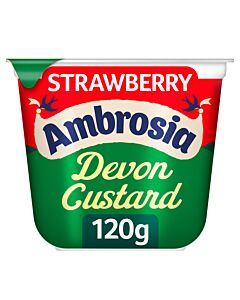 Ambrosia Strawberry Flavour Custard Pots