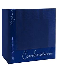 Combinations  2 Ply Navy Blue Napkins 33cm - unit