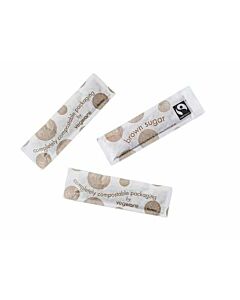 Vegware Fairtrade Brown Sugar Stick Sachets