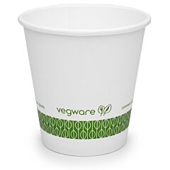 Vegware Compostable 6oz White Single Wall Cup