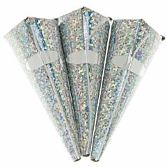 Swantex Silver Holographic Cone Party Poppers - 1x72