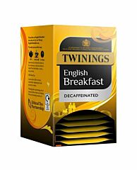 Twinings Decaff English Breakfast Enveloped Tea Bags - 1x20