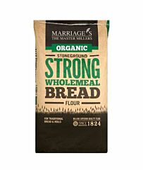 Marriages Organic Strong Brown Wholemeal Flour - 1x16kg