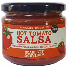 Scarlett & Mustard Hot and Spicy Tomato Salsa - 6x300g