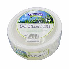 Eco Super Rigid Biodegradeable Plate 18cm - 1x50
