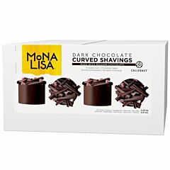 Mona Lisa Dark Chocolate Curved Shavings - 1x2.5kg