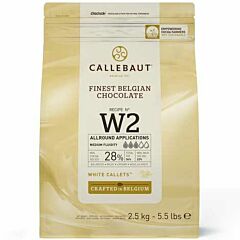 Callebaut White Chocolate 'W2' Callets - 8x2.5kg