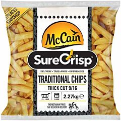 McCain SureCrisp Traditional Thick Cut Chips 9/16 - 4x2.27kg