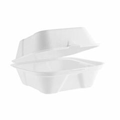 Vegware Compostable Small Clamshell Takeaway Boxes - 1x500