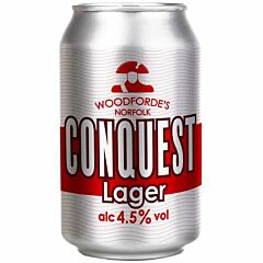 Woodforde's Conquest Lager Cans - 12x1