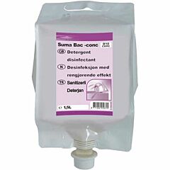 Suma Bac D10 Concentrated Detergent Sanitiser Pouch - 4x1.5ltr