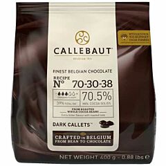Callebaut Dark Chocolate Extra Bitter 70% Callets - 7x0.4kg