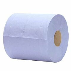 Vegware Compostable 2 Ply Blue Centrefeed Roll - 6x150mtr