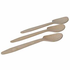 Zeus Packaging Disposable Wooden Spoons - 1x1000